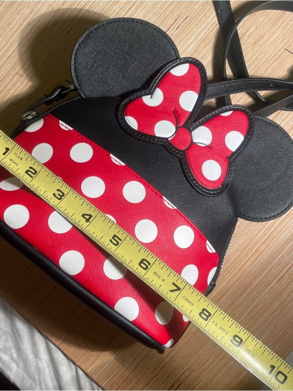 Disney new Red Polka Dot Minnie-Style Crossbody Bag - Picture 10 of 10